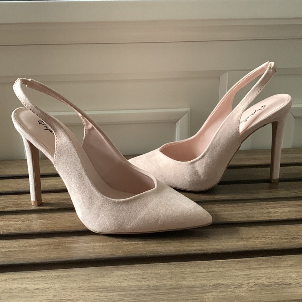Sling back heels